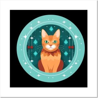 Somali Cat Xmas Ornament, Love Cats Posters and Art